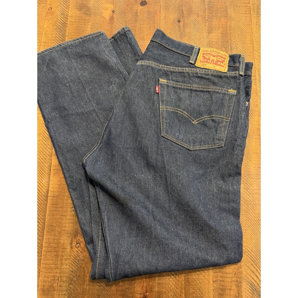 Levi's 501 NWOT Original Fit Men's Jeans 44x36 Blue Button Fly Mexico